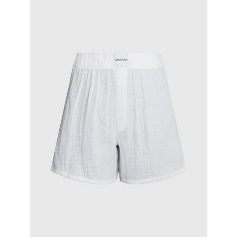 Calvin Klein Pyjamashort BOXER SLIM met merklabel op de tailleband