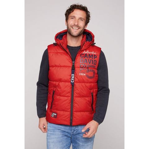 CAMP DAVID Bodywarmer met ritszakken