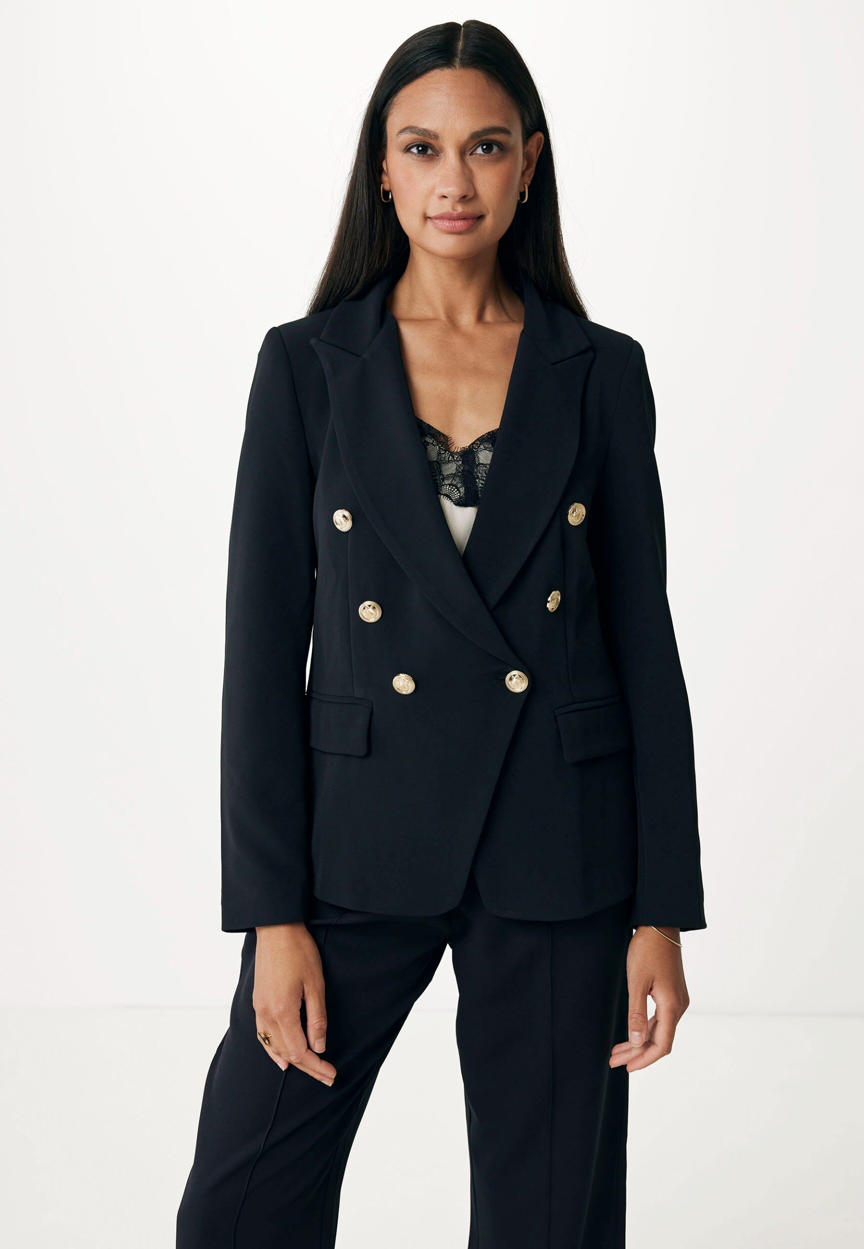 Mexx XX Anouk Double Breasted Blazer Zwart