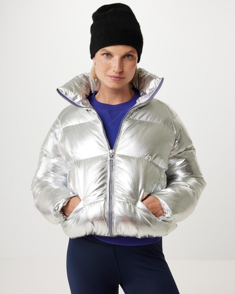 Nylon padded jacket Silver