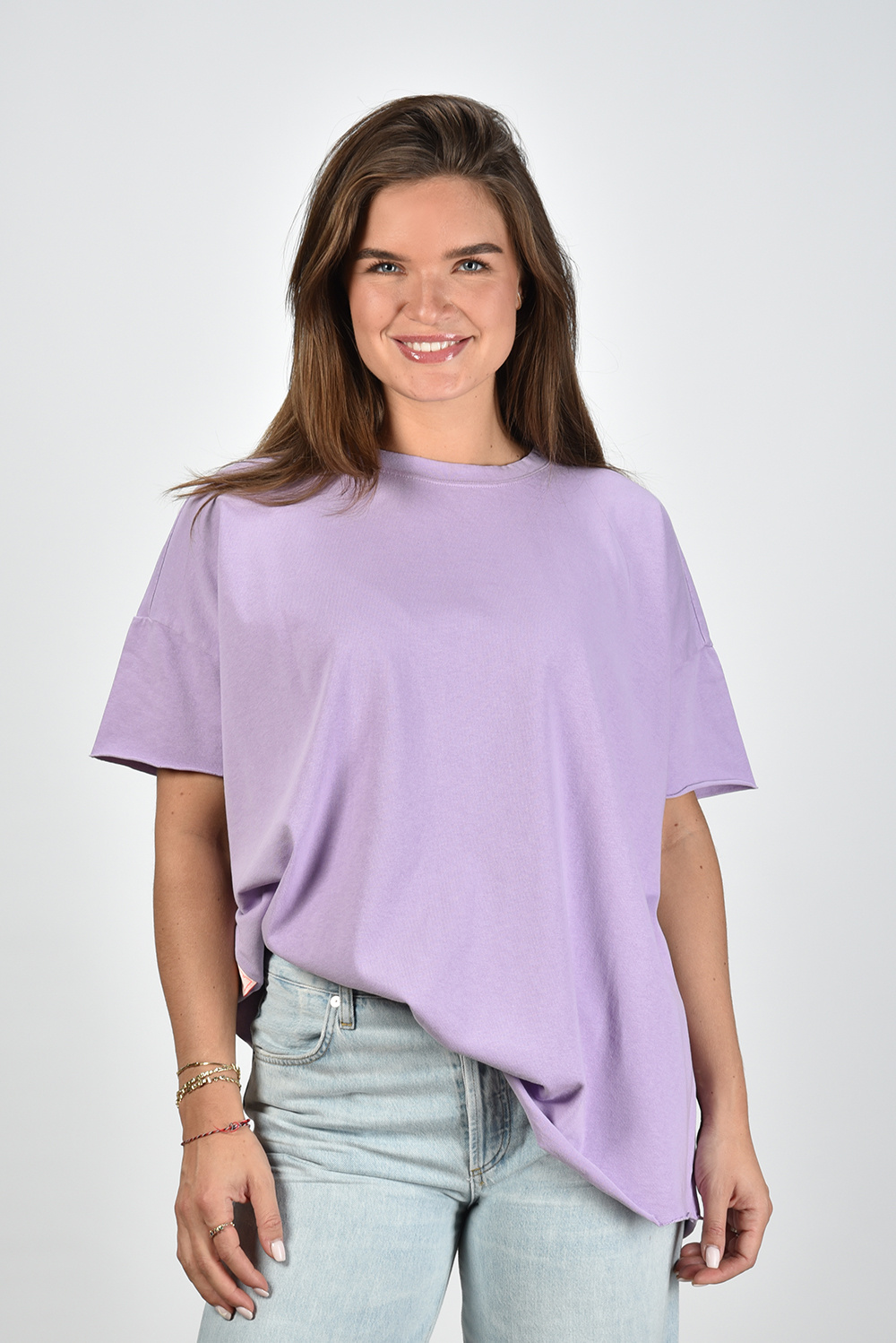 Sea Me Happy oversized t-shirt Gigi paars