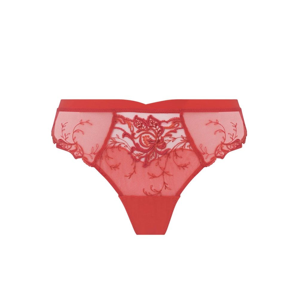 Lise Charmel Lingerie Source Beauté String Hibiscus roze/rood ACH0072