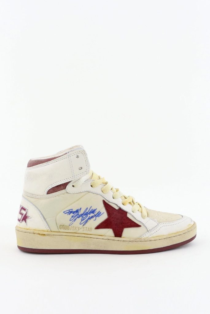 Golden Goose sneakers Skystar iconische ster logo beige