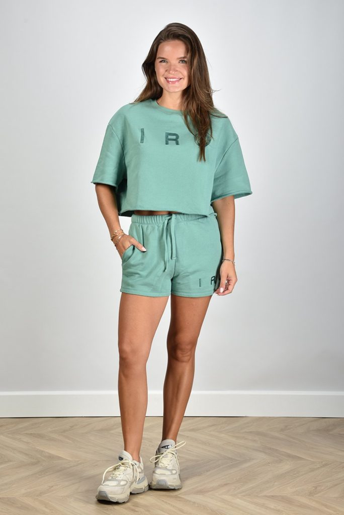 IRO sweatshort Ocresia met logo groen