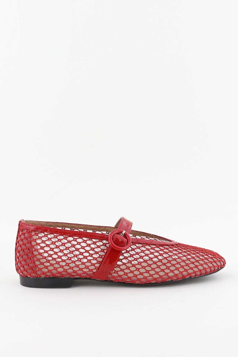 Bibi Lou ballerina&apos;s met gespsluiting rood