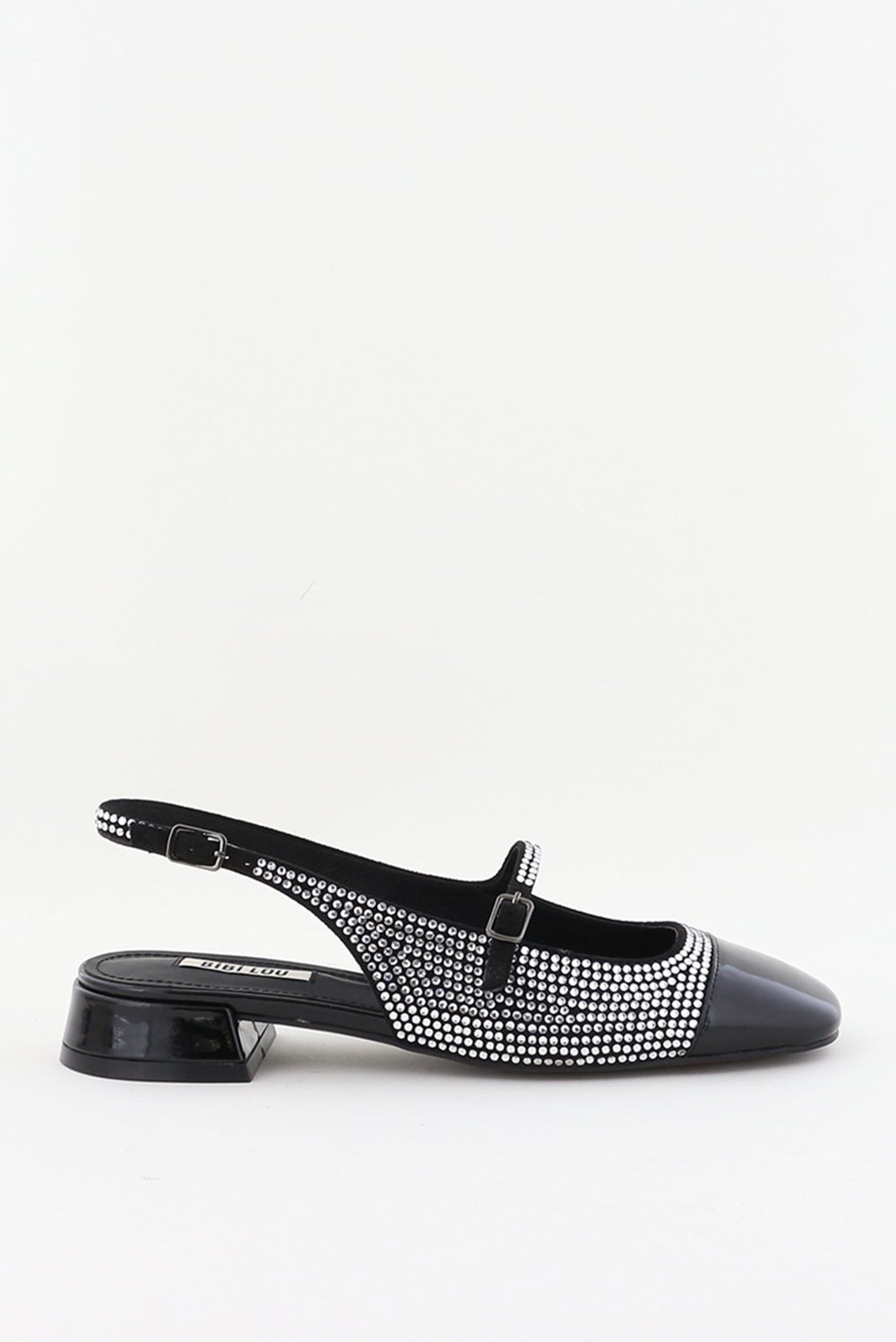 Bibi Lou slingback ballerinas met verstelbare band zilver