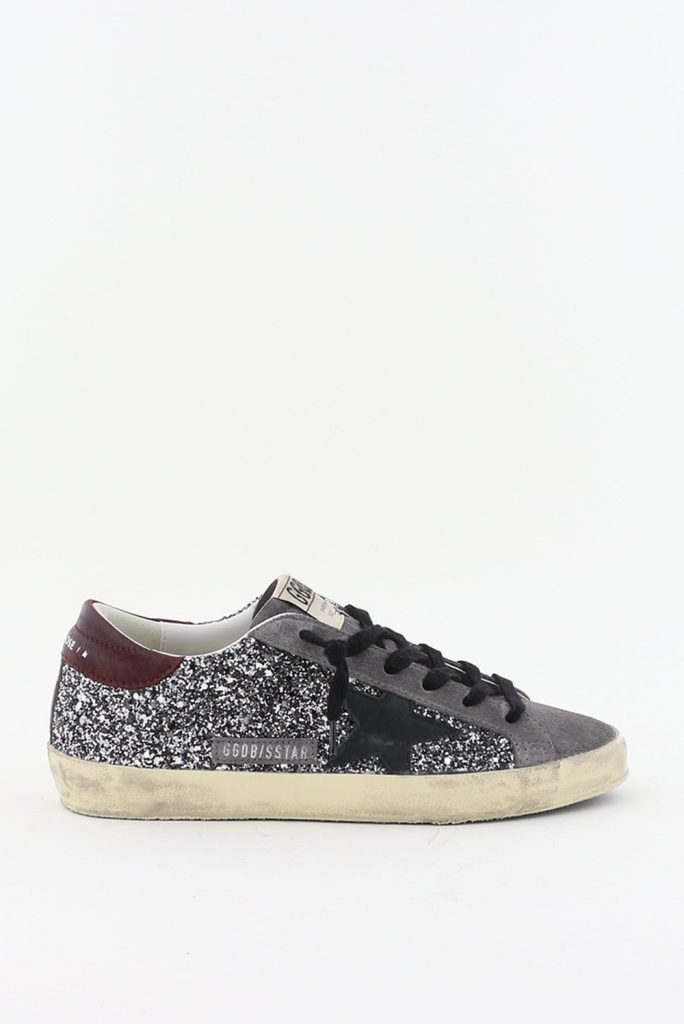 Golden Goose glitter sneakers Superstar grijs