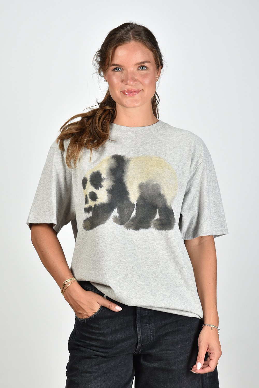 Wild Animals t-shirt Panda met print grijs