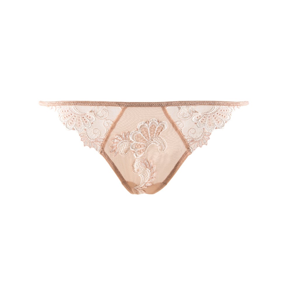 Lise Charmel Lingerie Dressing Floral string Bruin/Ivoor ACC0588