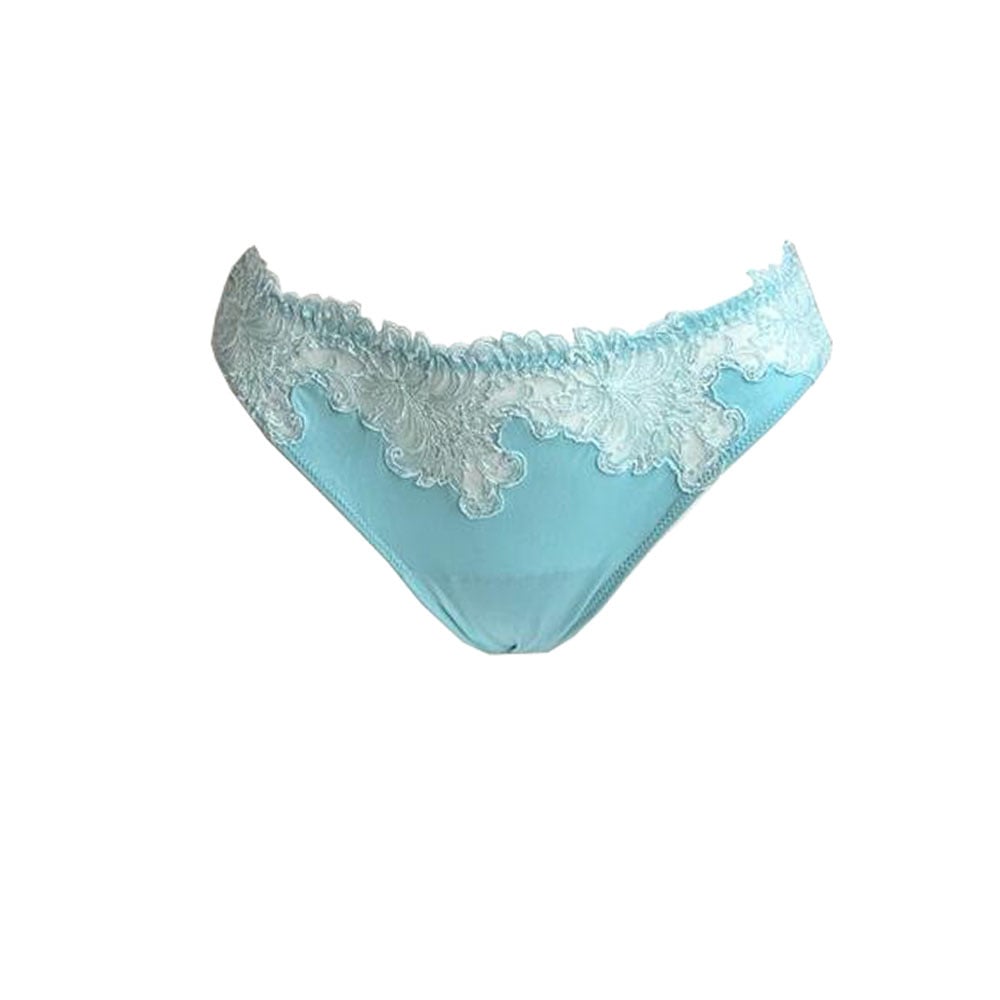 AMBRA Lingerie Titanium String aqua blauw 1430