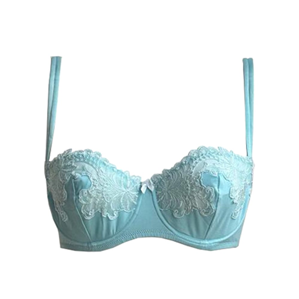 AMBRA Lingerie Titanium Balconet BH aqua blauw 0432