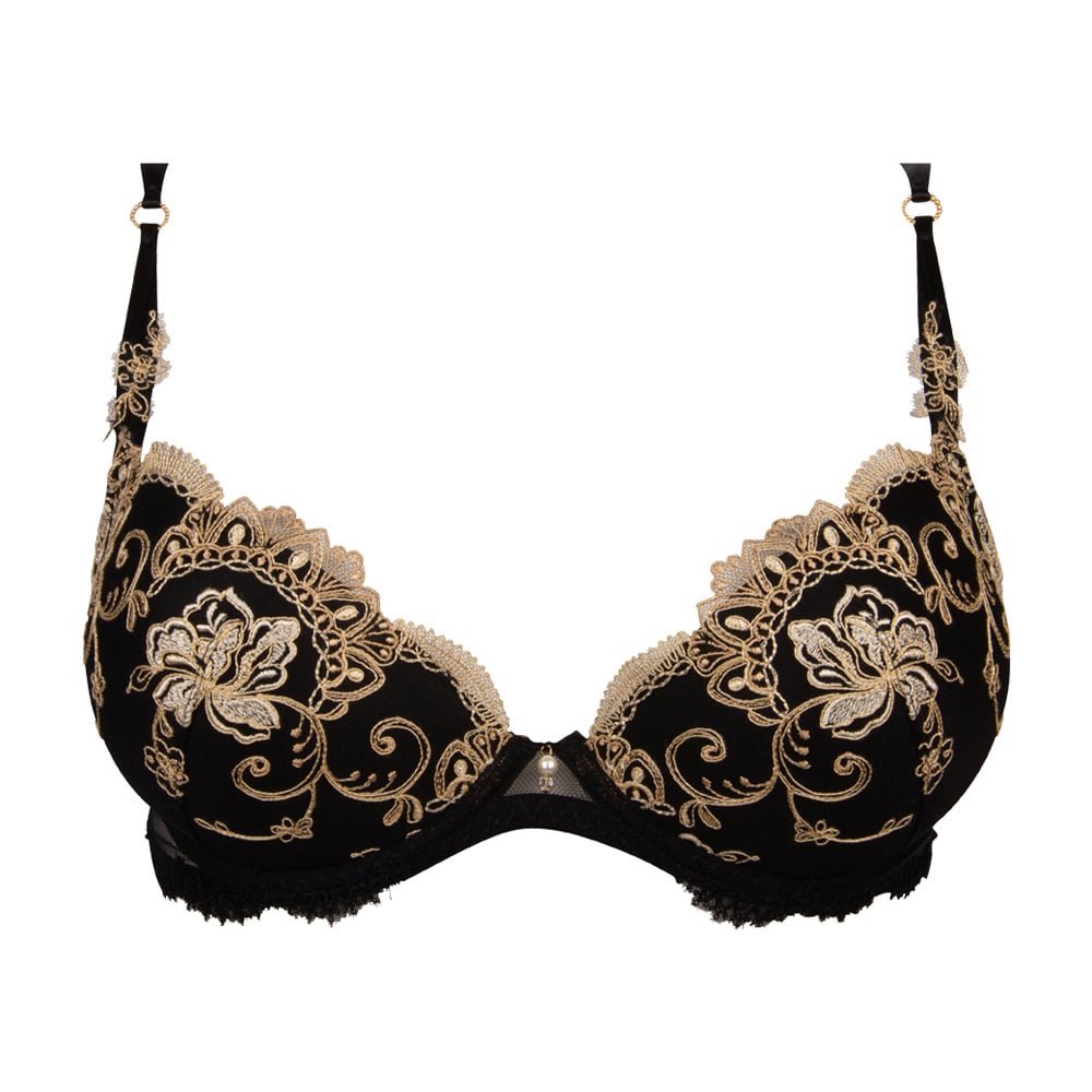 Lise Charmel Lingerie BH&apos;s Deesse en Glam Push up BH zwart/goud ACH8515