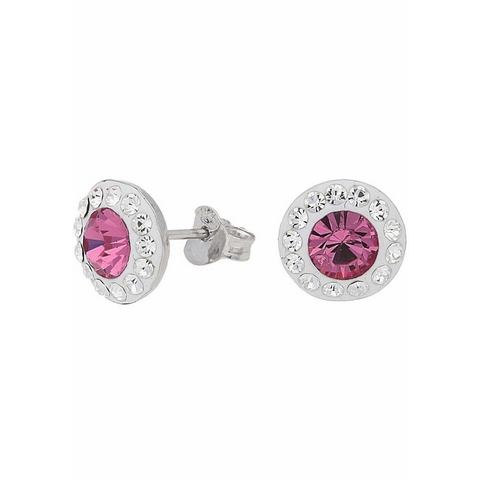 Firetti Oorstekers Sieraad Geschenk Zilver 925 Oorsieraden roze & wit