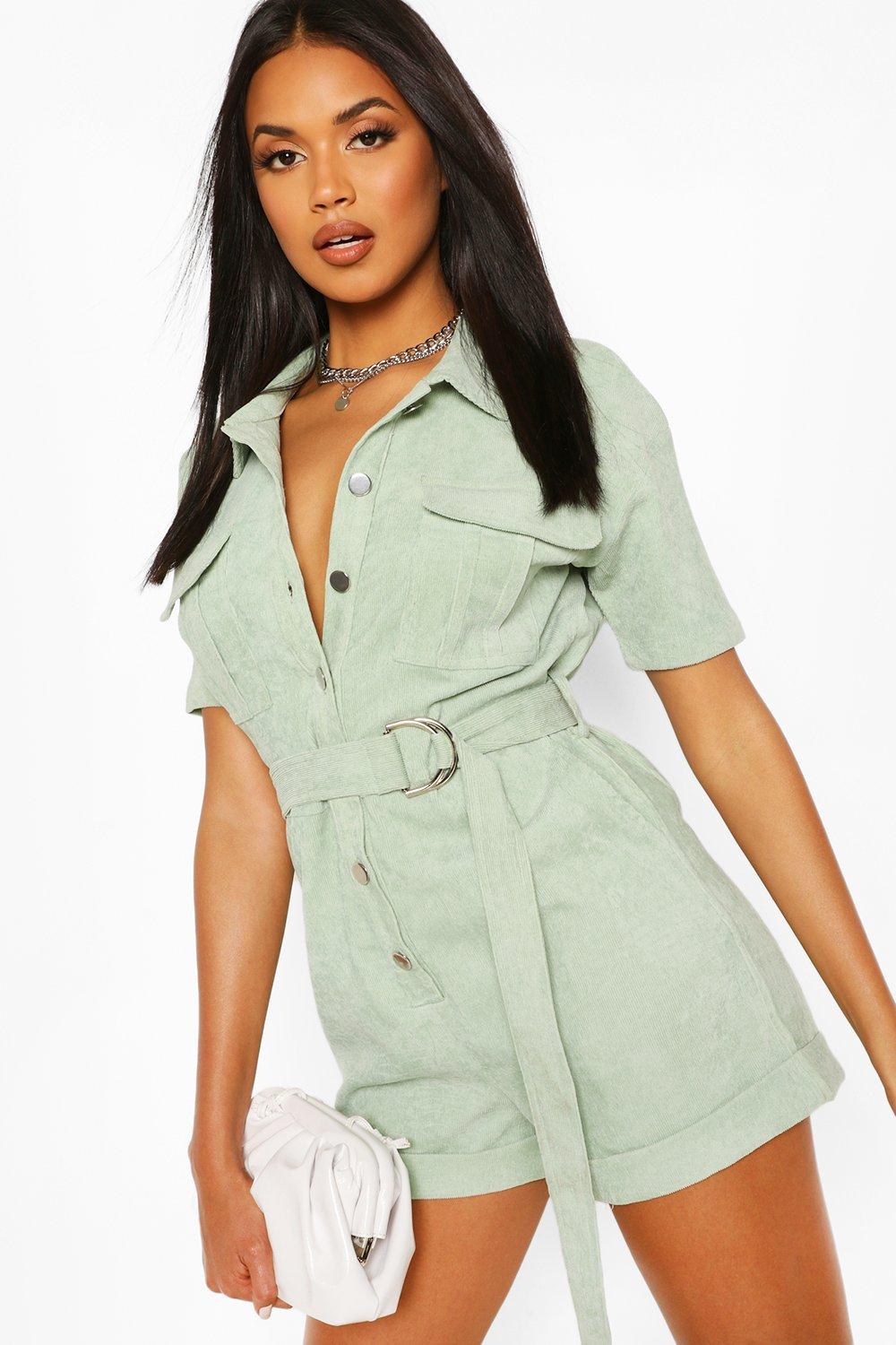 Corduroy Utility Romper