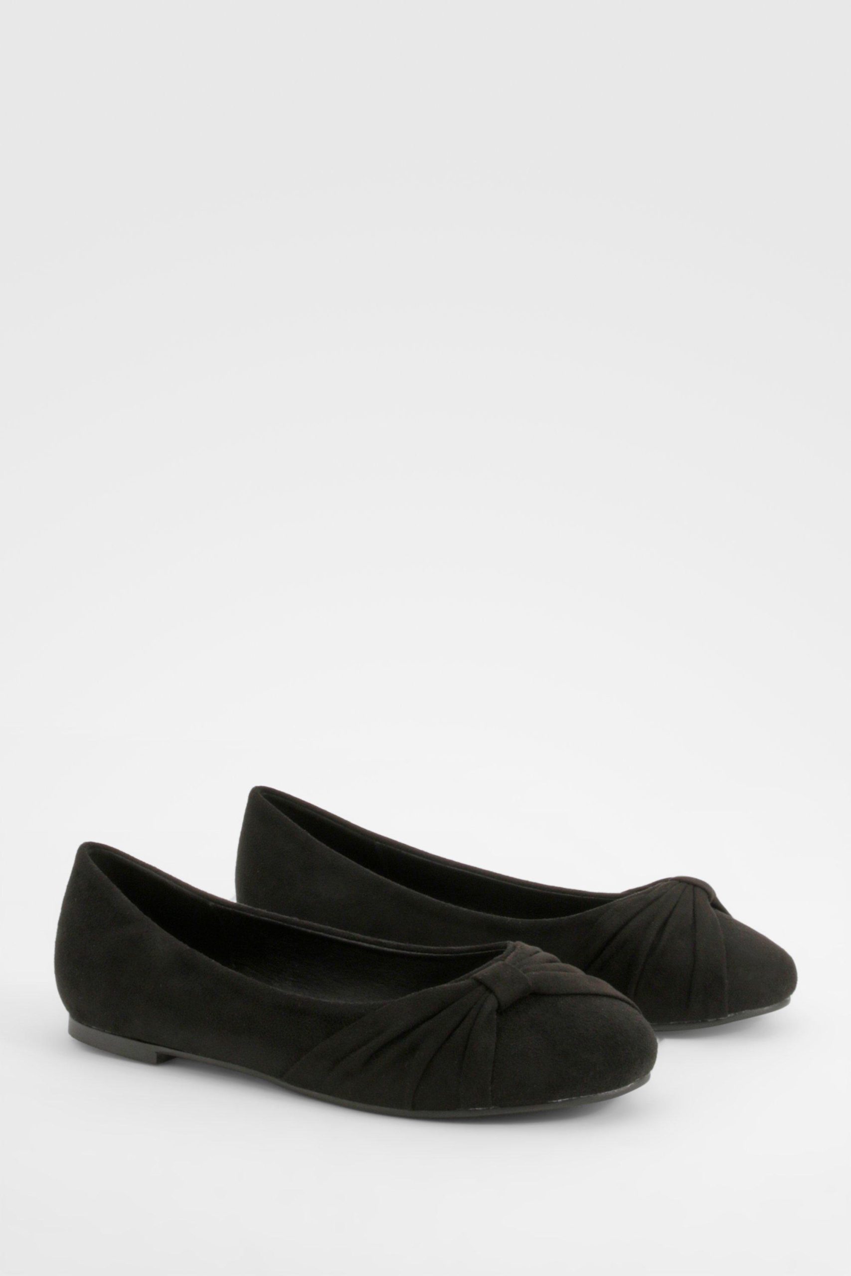 Brede Gedraaide Ballerina Schoenen