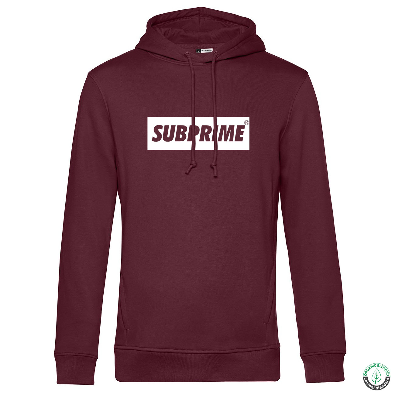 Hoodie Block Burgundy