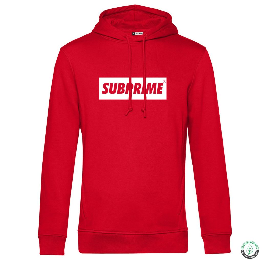 Hoodie Block Rood