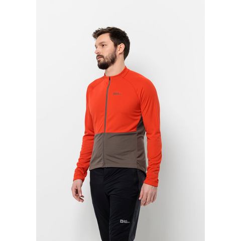 Jack Wolfskin Fietsjack MOROBBIA FZ L/S M