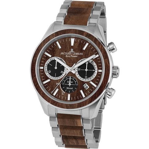 Jacques Lemans Chronograaf Eco Power Solar Wood