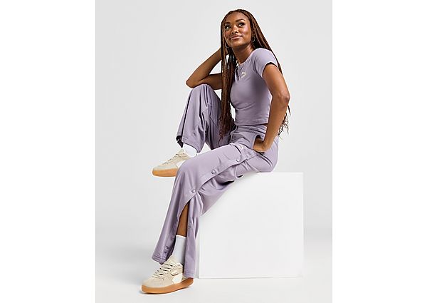 PUMA Popper Wide Leg Track Pants - Purple- Dames