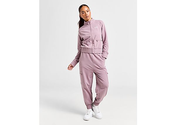 Emporio Armani EA7 Full Zip Cargo Tracksuit - Pink- Dames