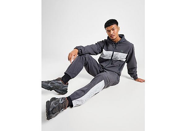 Lacoste Woven Colour Block Tracksuit - Grey- Heren