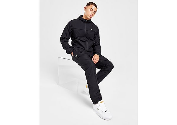 Lacoste Guppy Full Zip Hooded Tracksuit - Black- Heren