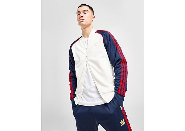 adidas Originals SST Track Top - Cloud White / Night Indigo- Heren