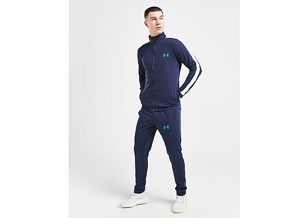 Under Armour UA Poly Track Pants - Blue- Heren