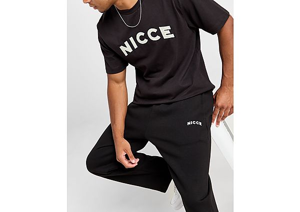 Nicce Fairway Open Hem Joggers - Black- Heren