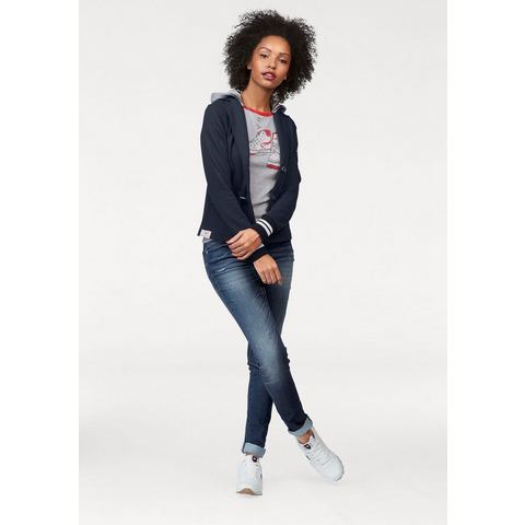 KangaROOS Sweatblazer met vele details en afneembare capuchon