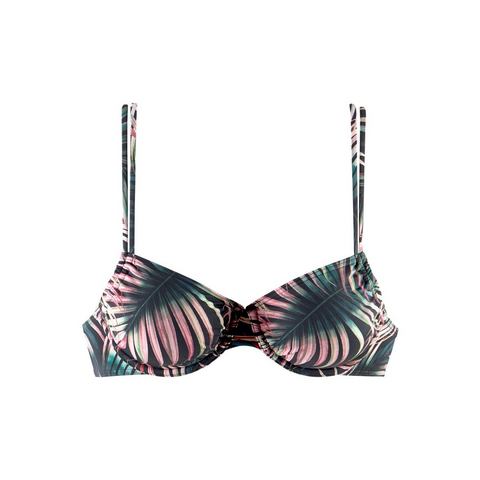 Lascana Bikinitop met beugels Reese met palm print