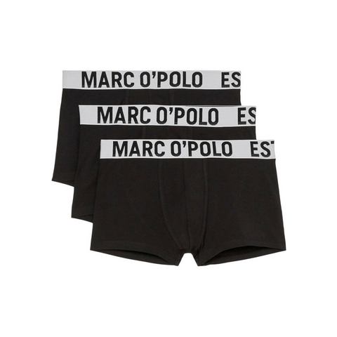 Marc O'Polo Boxershort Essentails met elastische logoband (Set van 3)