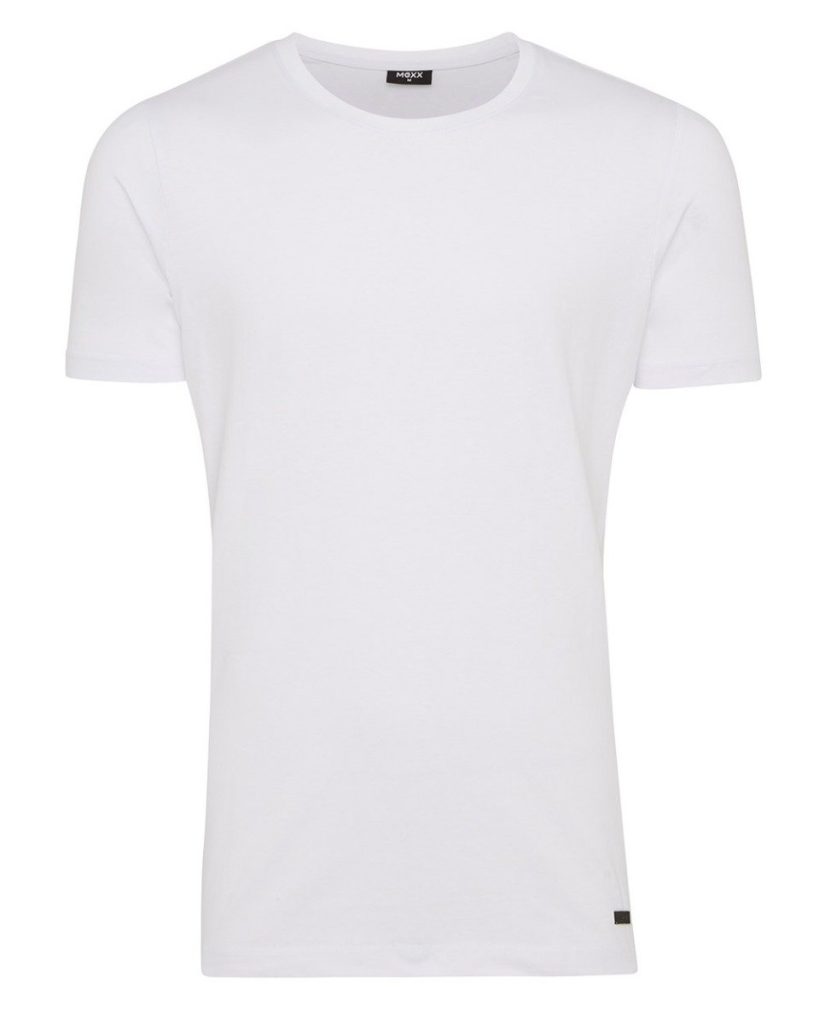 Wit heren T-shirt met ronde hals