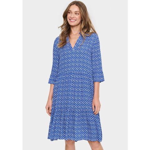 Saint Tropez Zomerjurk EdaSZ dress met volants en 3/4 mouwen