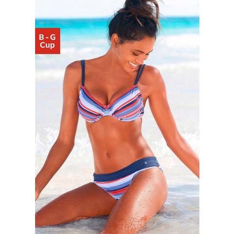 s.Oliver RED LABEL Beachwear Beugelbikini met maritieme strepen