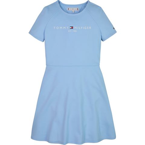 Tommy Hilfiger Jurk in a-lijn PUNTO FIT & FLARE DRESS SS Kinderen tot 16 jaar met logo-opdruk