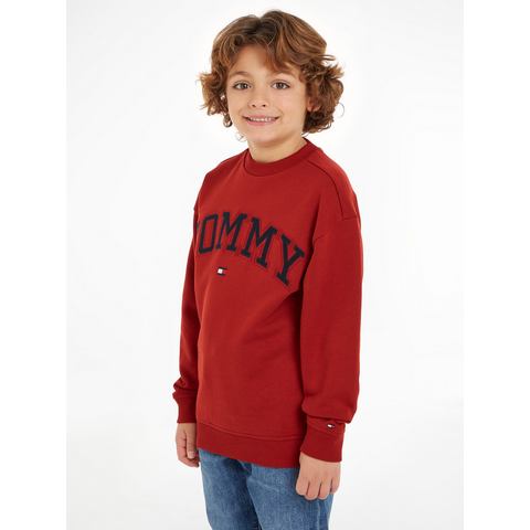 Tommy Hilfiger Sweatshirt VARSITY EMBROIDERY SWEATSHIRT Kinderen tot 16 jaar met logo-opdruk