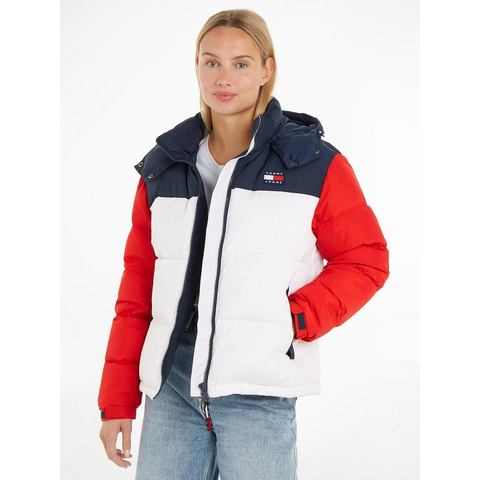 TOMMY JEANS Gewatteerde jas TJW CBLK ALASKA PUFFER in modieuze color blocking