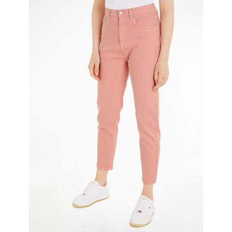 TOMMY JEANS Geweven broek TJW MOM SLIM UH GD met geborduurd logo