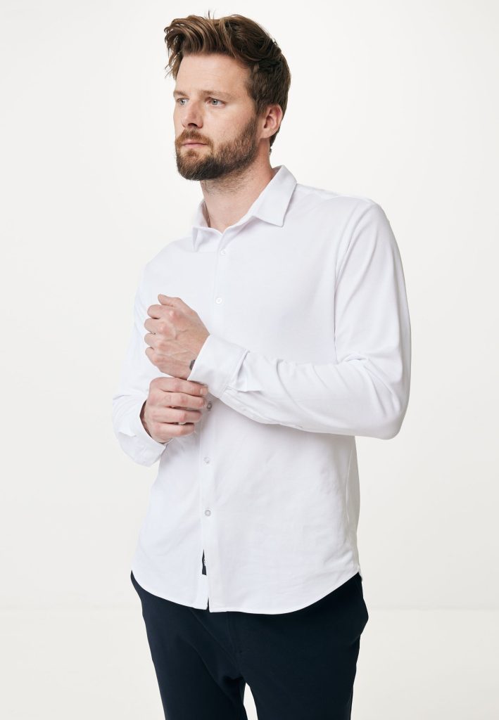 Basic Lange Mouwen Shirt Wit