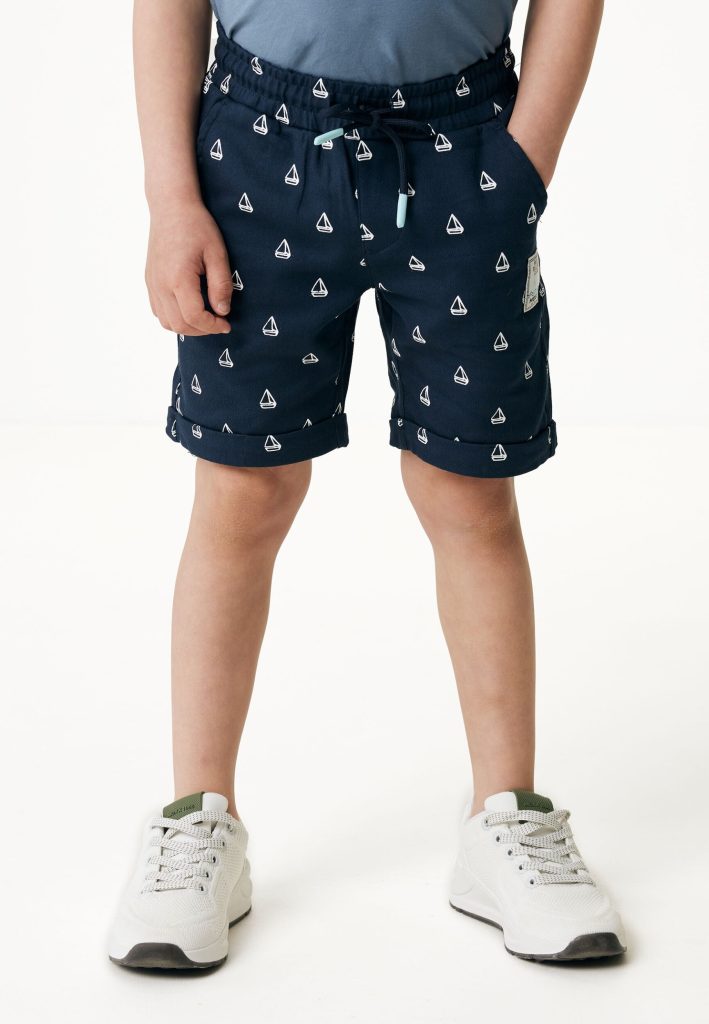 Chino Shorts With Roll Up Cuff Navy