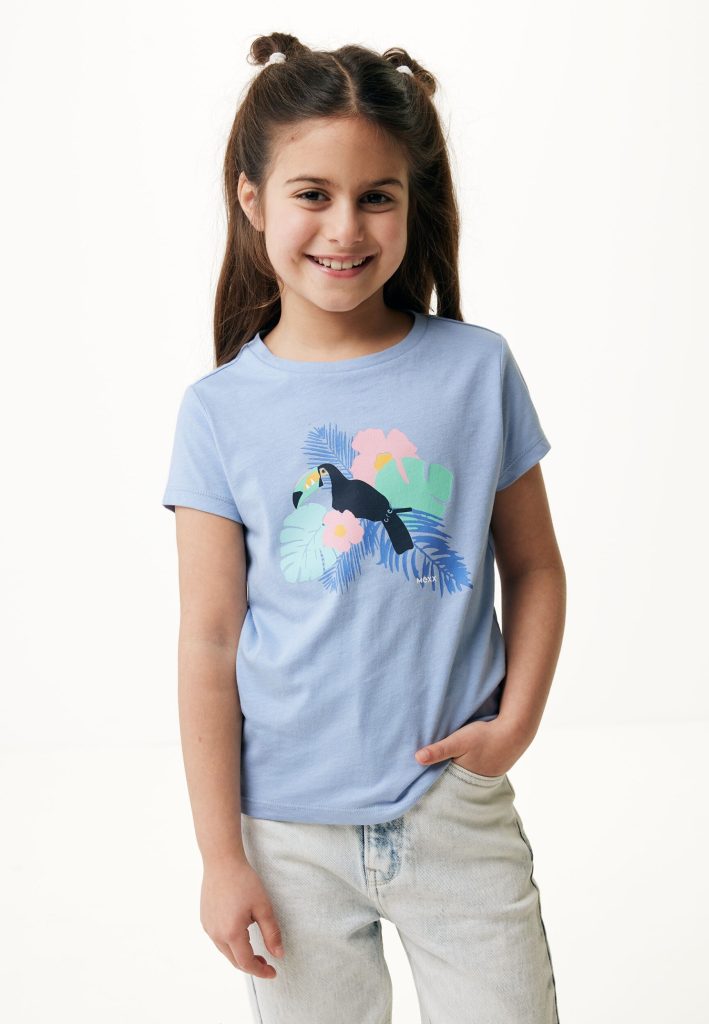 T-shirt With Artwork Light Blue