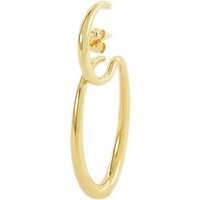 Charlotte Chesnais Oorbellen - Bo Delta Earring  - Silver/18K Gold Plated in gold