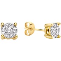 Isabel Bernard Oorbellen - De la Paix Hanaé 14 karat stud ear studs  diamond in gold