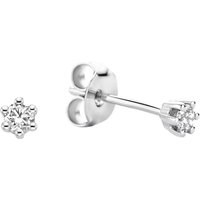 Isabel Bernard Oorbellen - De la Paix Emily 14 karat ear studs  diamond 0.10 in silver