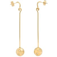 Jacquemus Oorbellen - Les Boucles Nodo With Crystals Earrings in gold