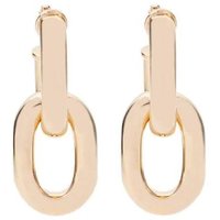 Paco Rabanne Oorbellen - Xl Link Double Hoop Earring in gold