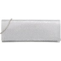 Gedebe Clutches - Crystal Envelope in zilver