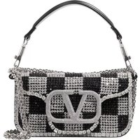 Valentino Garavani Shoppers - Loco Shoulder Bag in zilver